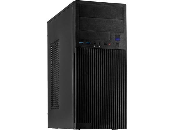Inter-Tech IT-2815 Linear ATX miditower-skåp, svart