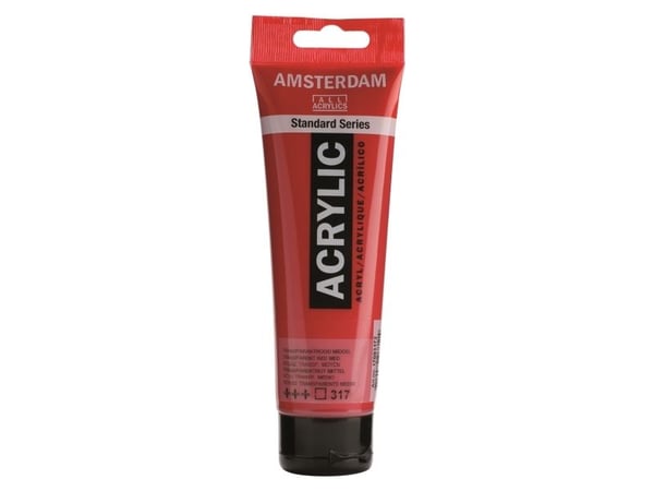 Amsterdam Standard Series akryl-rör Transparent Red Medium 317