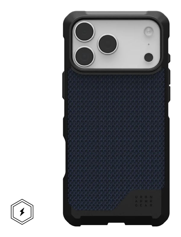 Urban Armor Gear 114518113955, Etui, Apple, iPhone 17 Pro Max, 17,5 cm (6.9"), Svart, Blå