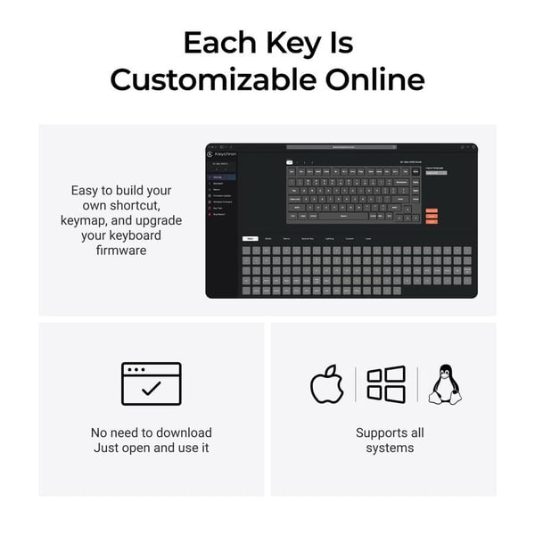 Keychron Q1 Max trådlöst 75 %-tangentbord Gateron Jupiter Banana, Carbon Black