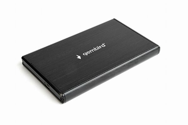 Gembird EE2-U3S-3, HDD-kotelo, 2.5", SATA, 5 Gbit/s, USB-liitettävyys, Musta
