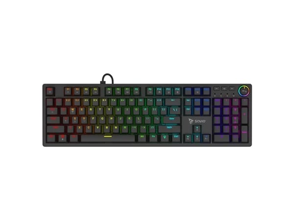 Savio SAVIO TEMPEST X2 Mekaaninen RGB-näppäimistö, Outemu PUNAINEN