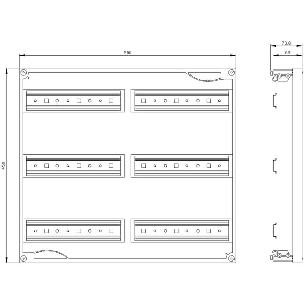 Siemens 8GK4351-3KK21, 450 mm, 530 mm, 465 mm, 30 mm, 1,38 kg