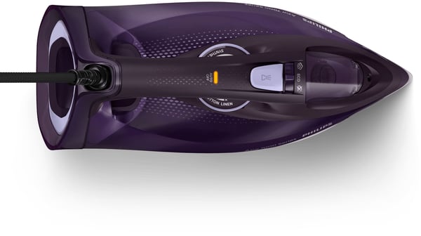 Philips Azur 7000 Series DST7051 - Ångstrykjärn med automatisk avstängning - sula SteamGlide Elite - 2800 W - mörklila