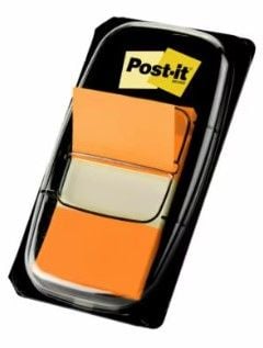 3M Post-It folieindekseringsfliker 25x43mm 50 stk. oransje (13K001E)
