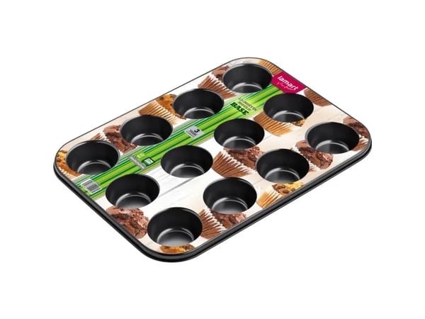 Lamart LT3072, Muffinsform, Rektangulær, Flat overflate, 60 °C, 230 °C, Sort, Rød