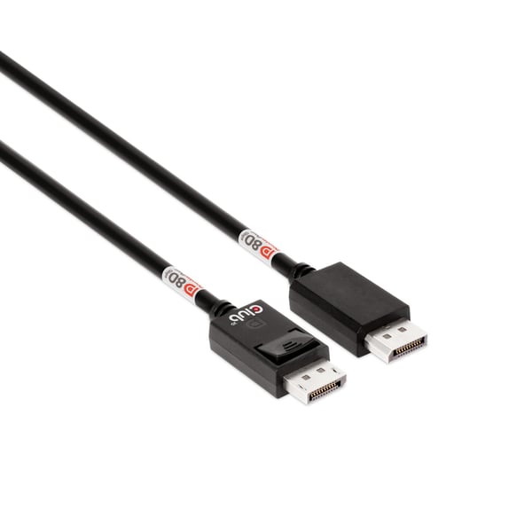 Club 3D - DisplayPort-kabel - DisplayPort (hann) låst til DisplayPort (hann) låst - DisplayPort 2.1 - 1.6 m - 8K 60Hz støtte, toretnings, 4K 240Hz ...