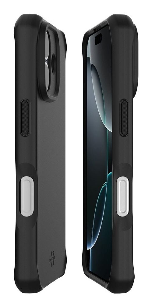 Mobilis SPECTRUM_R - Baksidedeksel for mobiltelefon - robust - antimikrobiell, 100 % resirkulert - Impacthane - svart - B2B - for Apple iPhone 17