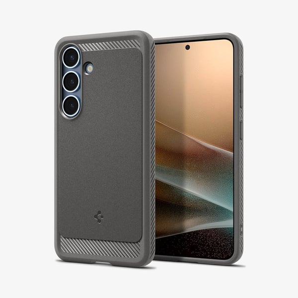 Spigen Rugged Armor, skal, Samsung, Galaxy S25, 15,8 cm (6,2"), Grå