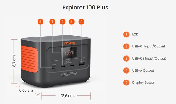 Jackery Portable power station - Explorer 100Plus EU