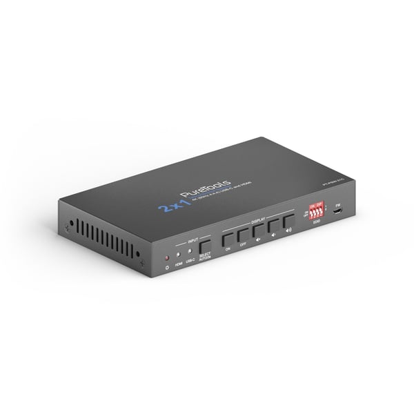 PureTools PT-PSW-21C, HDMI, USB Type-C, lajittelu, 60 Hz, 15 m, 2160p