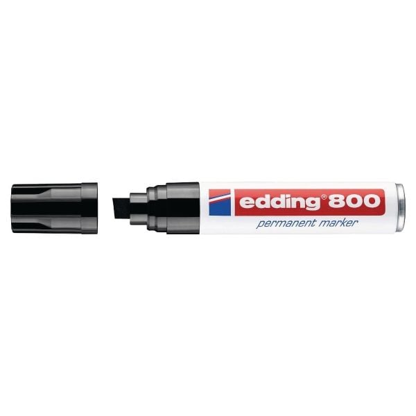 Permanent markerare Edding 800, sned, svart