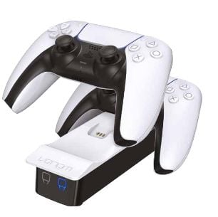 Venom Twin Docking Station - Laddningsställ - 3 utdatakontakter (2 st. dockningsanslutning, USB) - på kabel: USB-C - för Sony DualSense