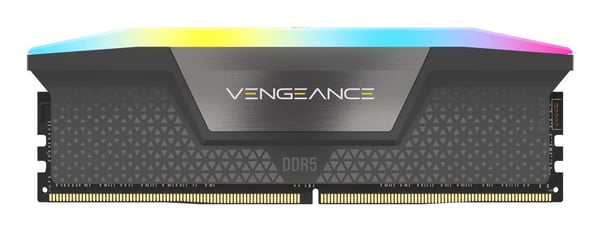 CORSAIR Vengeance RGB - DDR5 - sats - 16 GB: 2 x 8 GB - DIMM 288-pin - 5600 MT/s / PC5-44800 - CL40 - 1.25 V - ej buffrad - on-die ECC - grå