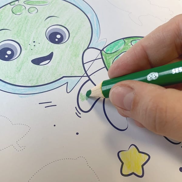 SES Creative 00118, Målarbok för barn, 3 År, Kartong