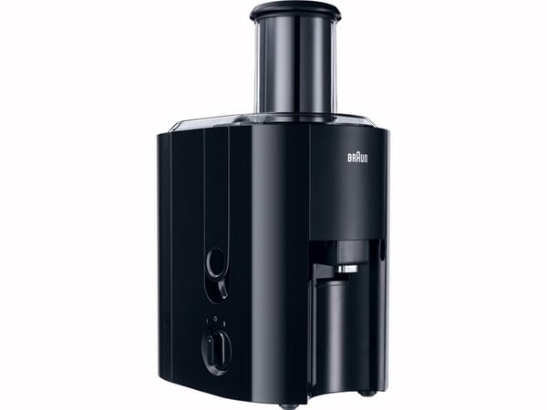 Braun J300, Juicesentrifuge, Sort, Trinn, 2 l, 7,5 cm, 1250 ml