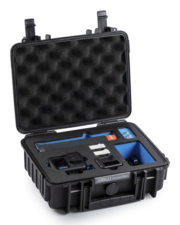 B&W Cases PP.41.GoPro13, Kova kotelo, musta, Polypropeeni (PP), Vaahto, Yksivärinen, 4100 L