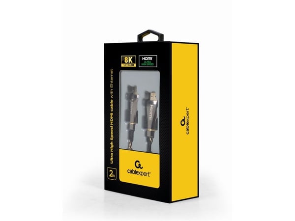 Gembird - Ultra High Speed - HDMI-kabel med Ethernet - HDMI hann til HDMI hann - 2 m - 8K-støtte