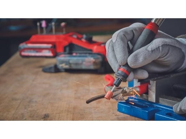 Einhell TE-MT 18/34 Li Solo, Svart, Röd, Gummi, Batteri, 930 g, 323 mm, 208 mm - SOLO