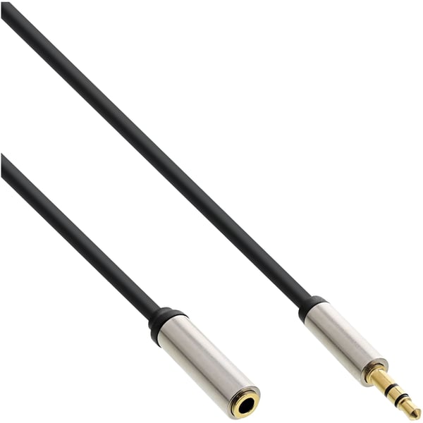 InLine 99231, 3.5mm, Hankjønn, 3.5mm, Hunkjønn, 1 m, Svart