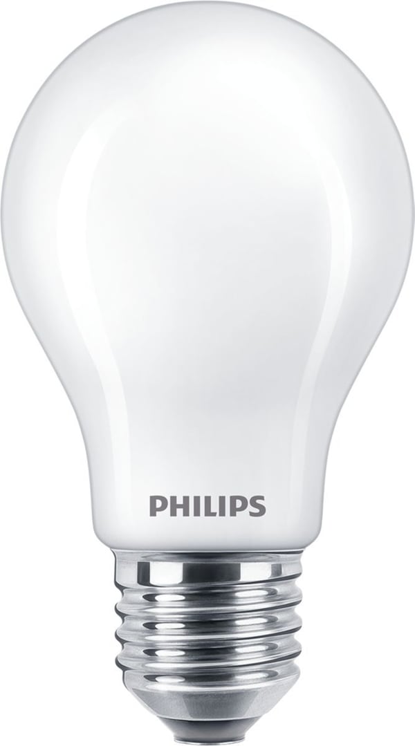 Philips CorePro - LED-filamentlyspære - form: A60 - E27 - 8.5 W (ekvivalent 75 W) - klasse E - varmt hvitt lys - 2700 K - atlask