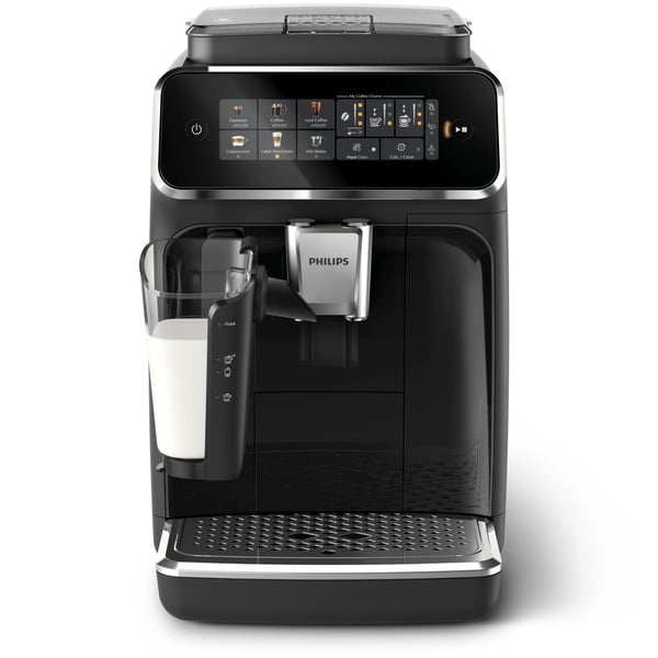 Philips 3300 series EP3341 - Automatisk kaffemaskin med melkeskummer - 15 bar - skinnende svart
