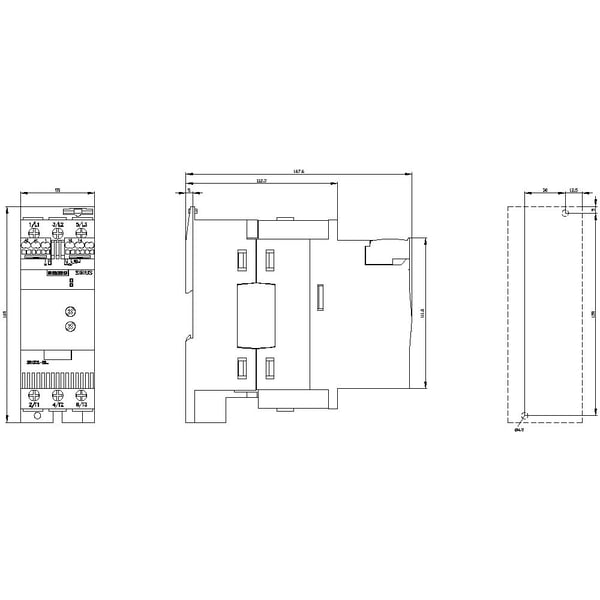 Siemens 3RW3038-2BB04, IP00, 1,15 kg, 197 mm, 169 mm, 71 mm