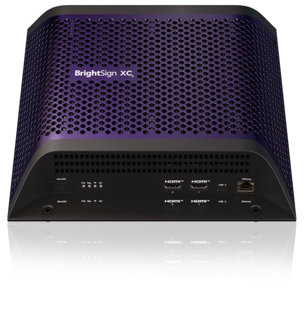 BrightSign XC5 XC4055 mediaspelare för digital signage 8K 4x HDMI, violett