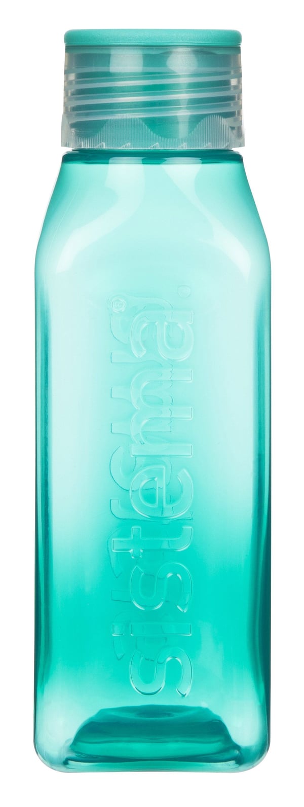 Sistema liten firkantet flaske 475 ml - mint teal