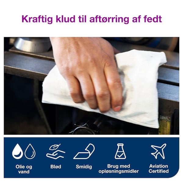 Tork torkduk W1/W2/W3, kraftig, vit, med 280 ark