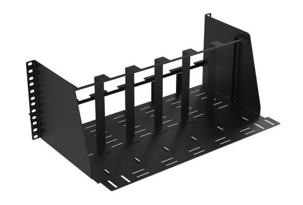 Lanview LVR-MINIPC-BRACK-4UBL, Hylly, Terästä, Musta, 3,9 kg