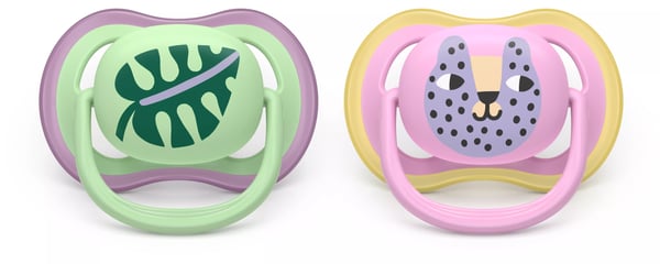 Philips AVENT Pacifier SCF087/13 ultra air, Klassisk napp, Ortodontisk, Silikon, Pojke/flicka, Tål diskmaskin
