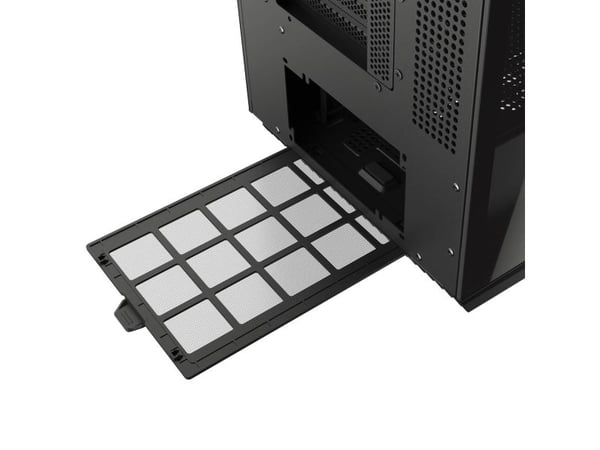 COUGAR CGR-58M6B-RGB, Midi Tower, PC, Svart, ATX, CEB, EATX, micro ATX, Mini-ITX, Metall, Plast, Härdat glas, Spela