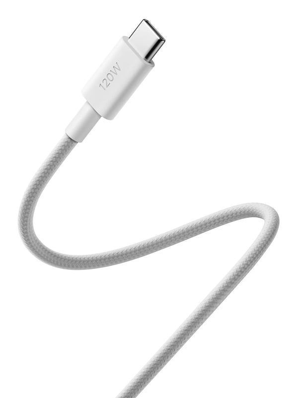 Xiaomi BHR087AGL USB-C til USB-C-kabel 6 A 2 m USB 2.0 flettet, hvit