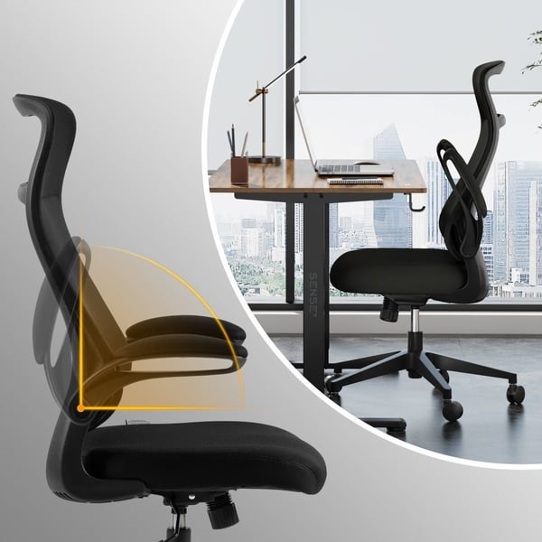 Office Chair Sense7 Revo Black Ergonomic Adjustable