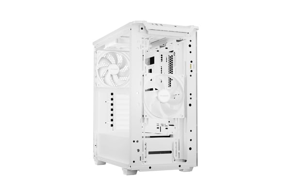 be quiet! Pure Base 501 DX White, Midi Tower, PC, Valkoinen, ATX, mikro ATX, Mini-ATX, Akryylinitriilibutadieenistyreeni (ABS), Lasi, Terästä, Pela...