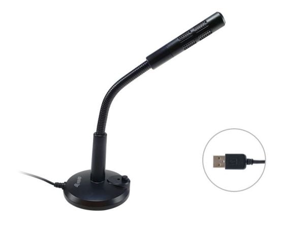Equip 245340, Bordmikrofon, -47 dB, 100 - 16000 Hz, 2200 O, Koblet med ledninger (ikke trådløs), USB