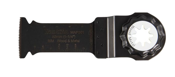 Makita B-66329, Sahanterä, Metalli, Puu, Kaksoismetalli, 6 cm, 32 mm, 1 kpl