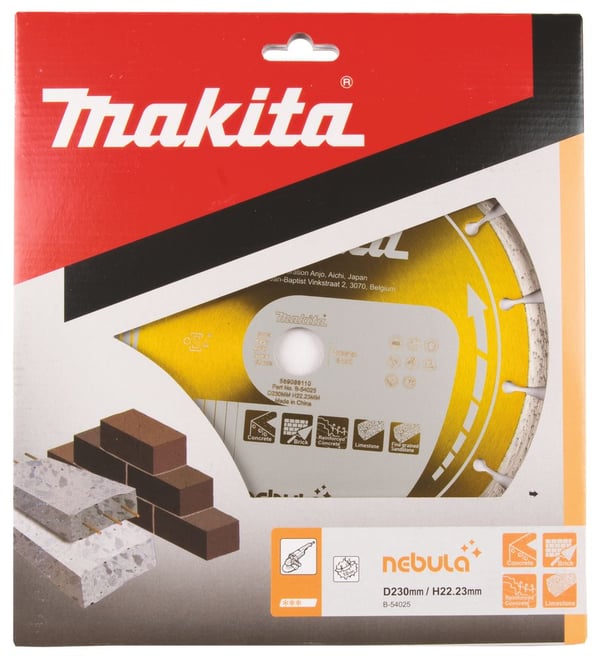 Makita Nebula B-54025 diamantklinga 230 mm 22,23 mm segmenterad
