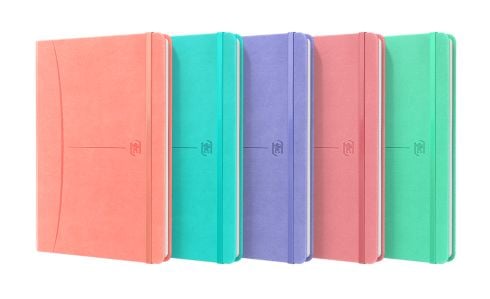 Oxford 400154941, Monokromatisk, Assorterte farger, A5, 80 ark, Innbundet (hardcover), Universell