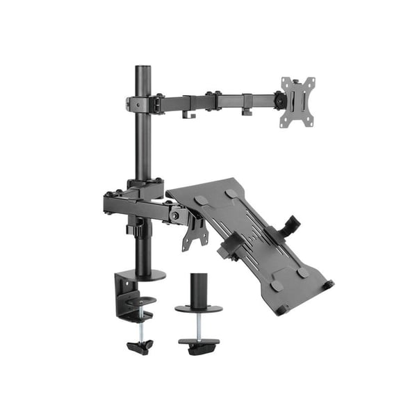 Goobay 70815 Flex skärmhållare 13–32 tum med bärbararm, max. 8 kg, svart