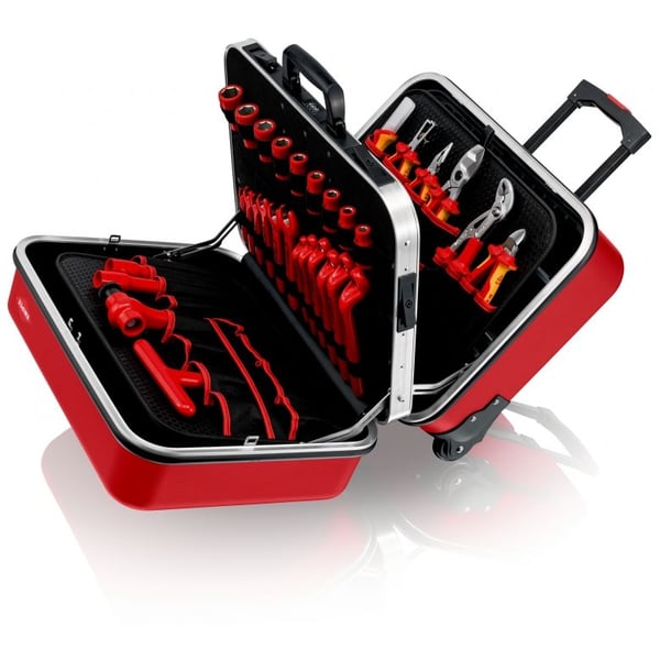Knipex 98 99 15, Svart, Röd, Akrylnitrilbutadienstyren (ABS), Gjuten aluminium, 490 x 210 x 370 mm, 520 mm, 290 mm, 435 mm