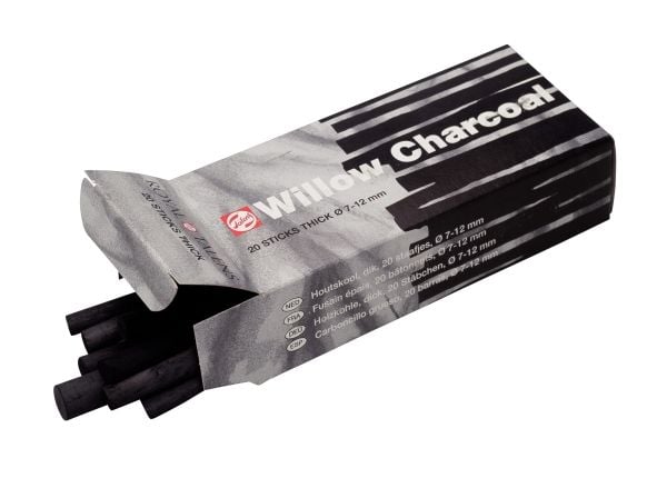 Talens Thick Charcoal, 20 pinner