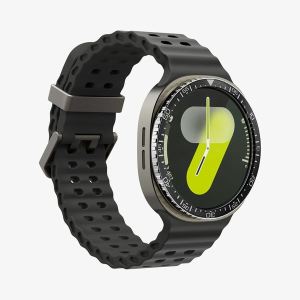 Spigen Bezel Tune, Kotelo, Älykello, musta, Samsung, Watch 8 (44mm), Alumiini, Ruostumaton teräs