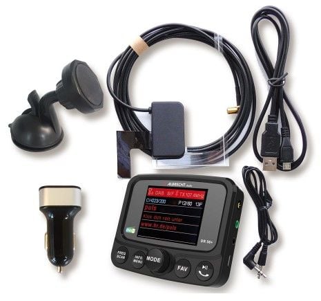 Albrecht DR 56+ DAB+, Bil, Digital, DAB, DAB+, FM, 87,6 - 107,9 MHz, 174 - 240 MHz, TFT