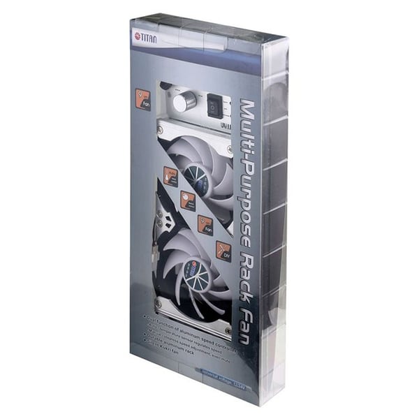 Titan TTC-SC09TZ(A), Vifte, 9,2 cm, 2600 RPM, Sort, Hvit