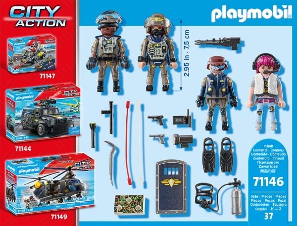 Playmobil City Action 71146 SWAT-figurset, 37 st.