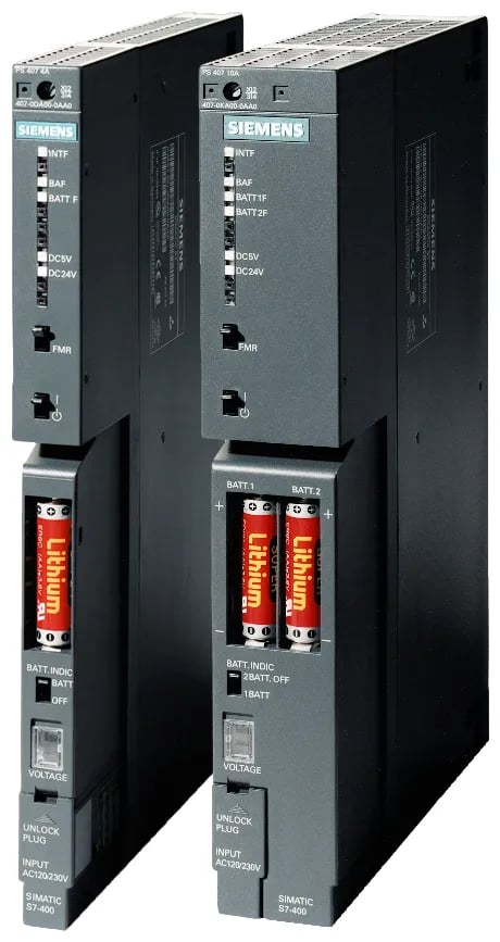 Siemens 6ES7405-0KR02-0AA0 6ES74050KR020AA0 SPS-Stromversorgung 60 V/DC, 233 mm, 295 mm, 63 mm, 1,35 kg, 1 styck