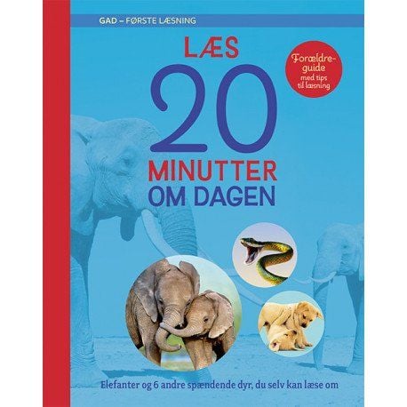 Les 20 minutter om dagen: Elefanter og 6 andre spennende dyr du kan lese om selv