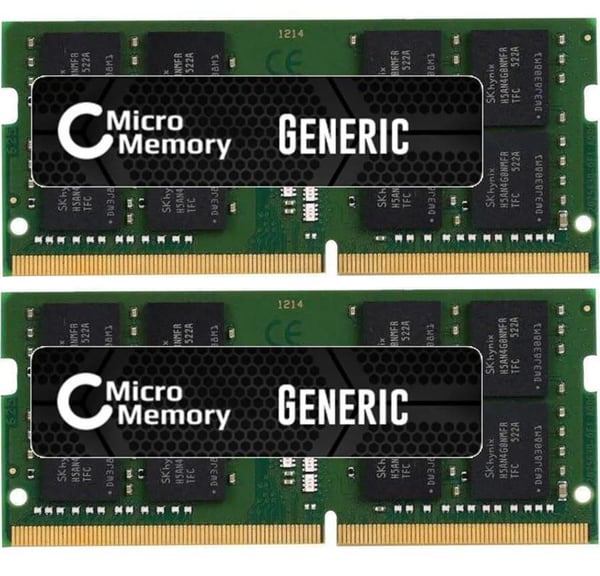 CoreParts MMKN149-32GB, 32 GB, 2 x 16 GB, DDR4, 2666 MHz, Grønn